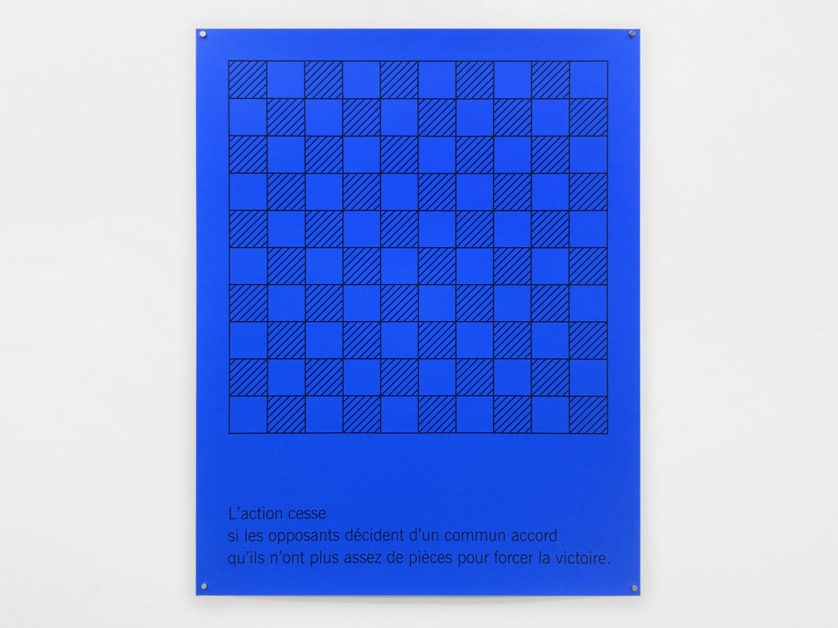 Elsa Werth, L’action cesse (si les), 2018, édition atelier Arcay Paris, sérigraphie, 68x88cm_horizontale